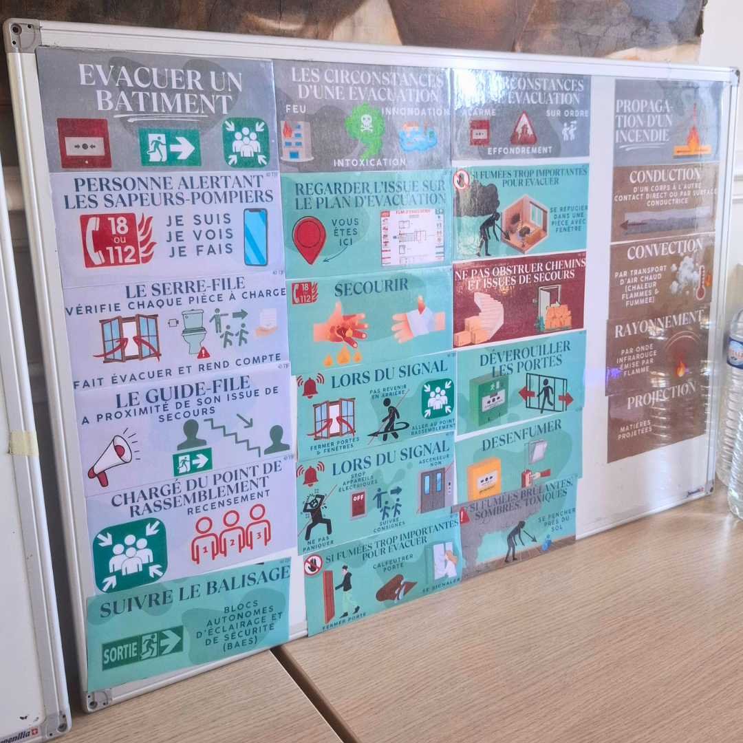 Aimants pédagogiques incendie