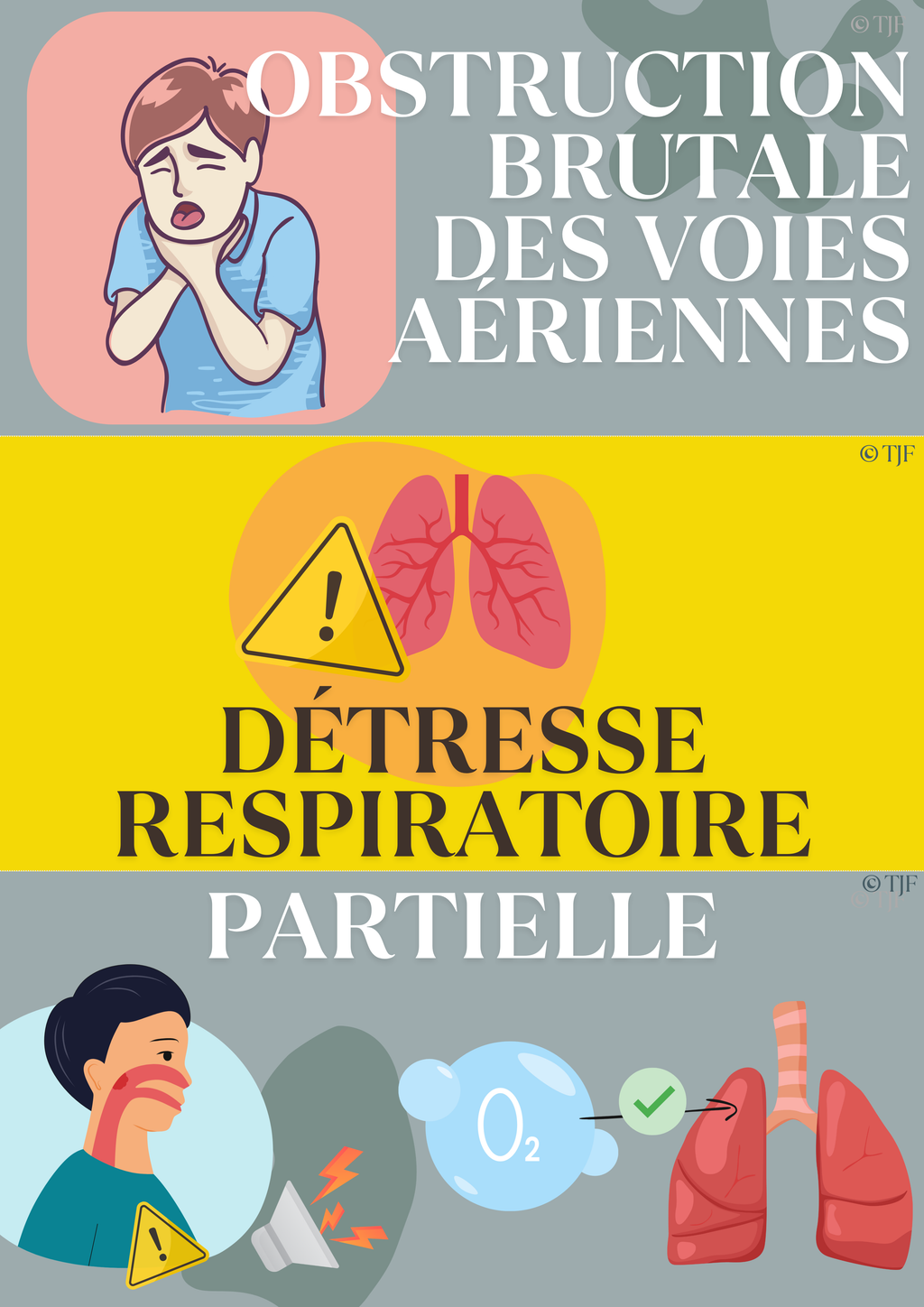 Obstruction des VA: Lot 30 Aimants ludopédagogiques PSE1 - Détresse respiratoire, étouffement