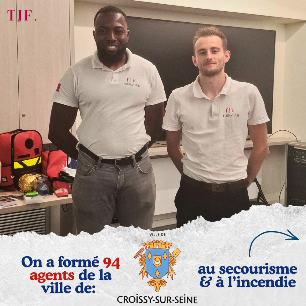 En action pendant la formation