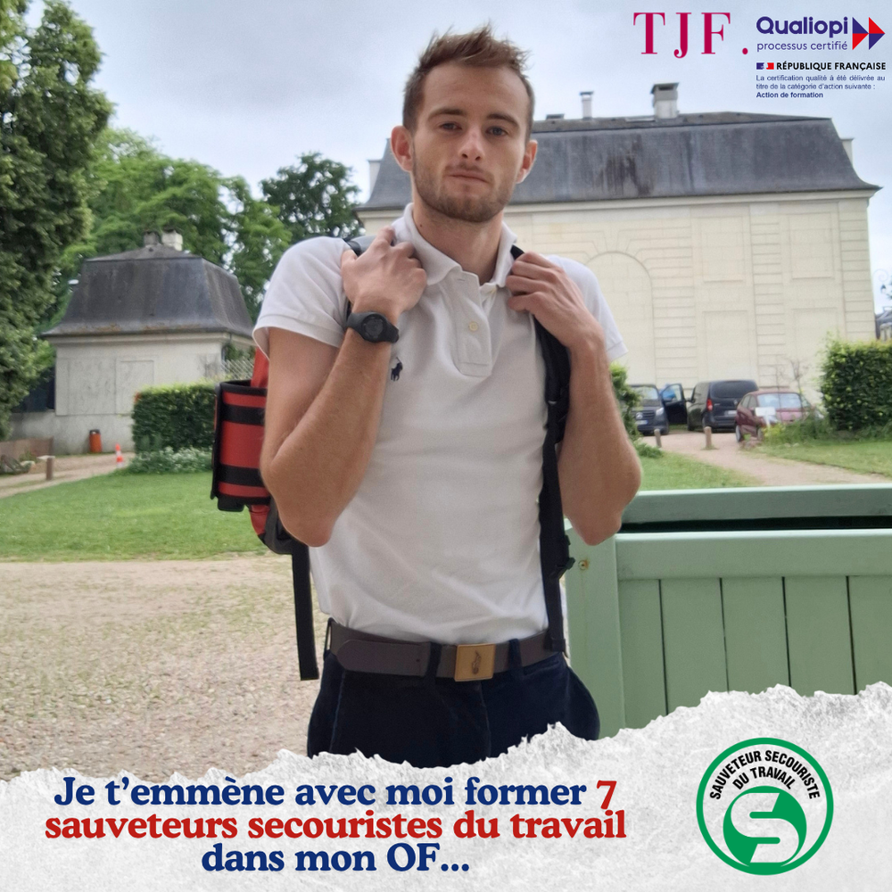 En action pendant la formation