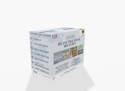 Bilans Traumas & brûlures  : 90 Aimants ludopédagogiques - Pack 8-en-1