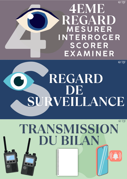 Bilans Secouristes 4 : 171 Aimants ludopédagogiques - Pack 5-en-1 4 regards & 4 menaces vitales