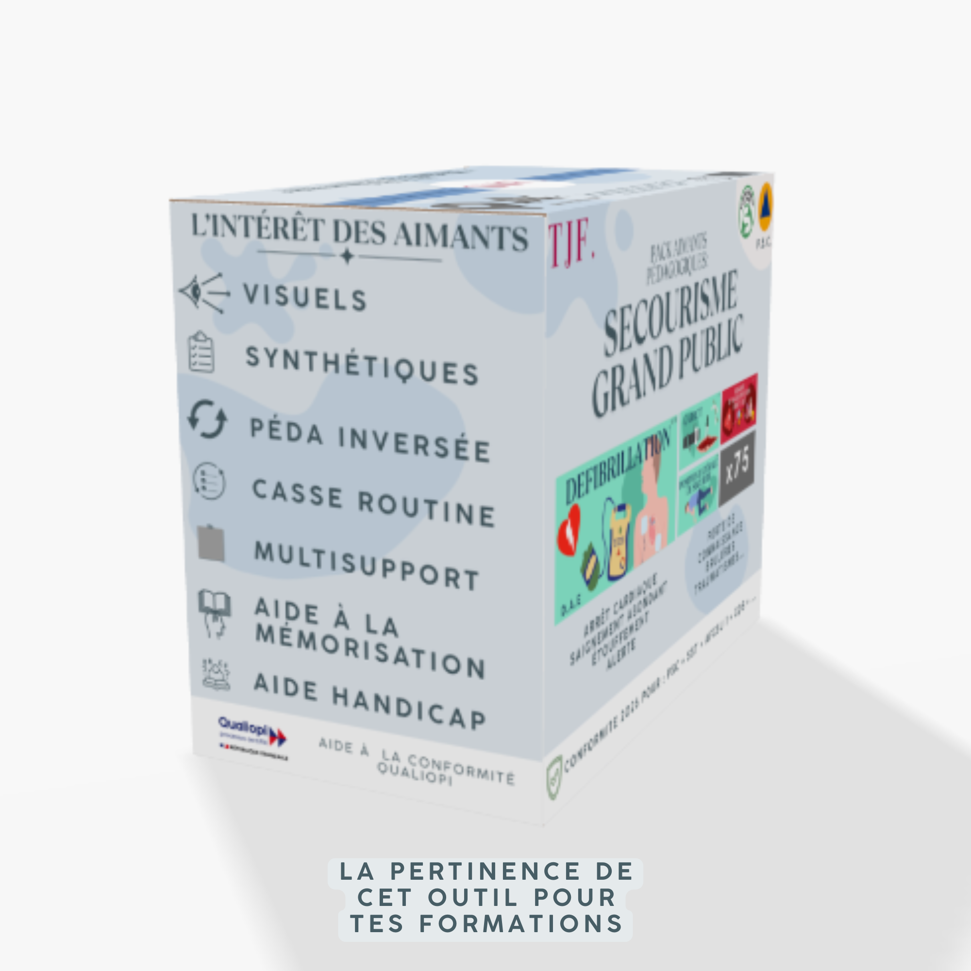 Secourisme Grand Public : 75 Aimants ludopédagogiques - Pack 7-en-1