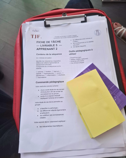 Pochette bilan magnétique : Support pour formateurs de secourisme (SST, PSC, PSE...) et évaluateurs