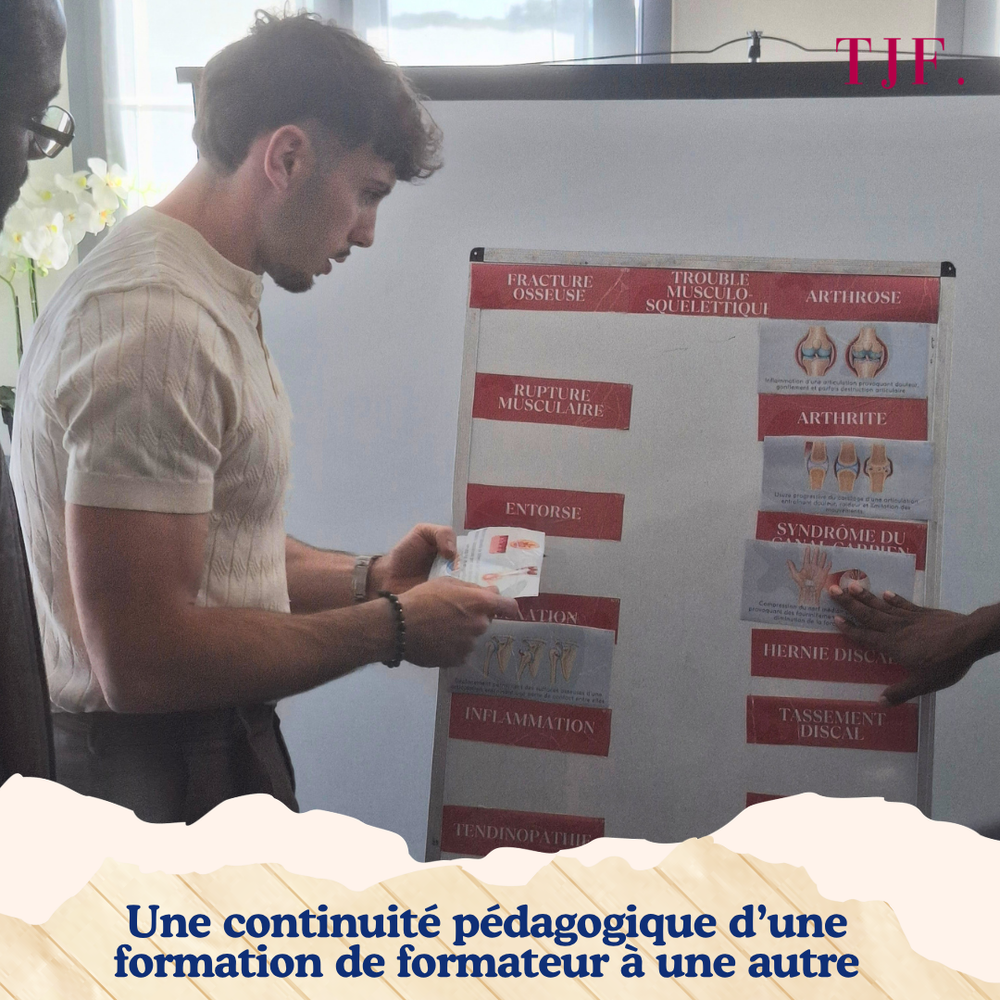En action pendant la formation