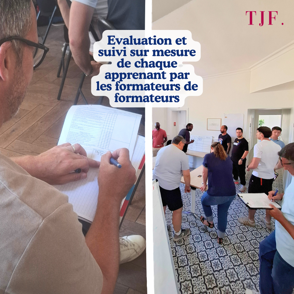 En action pendant la formation