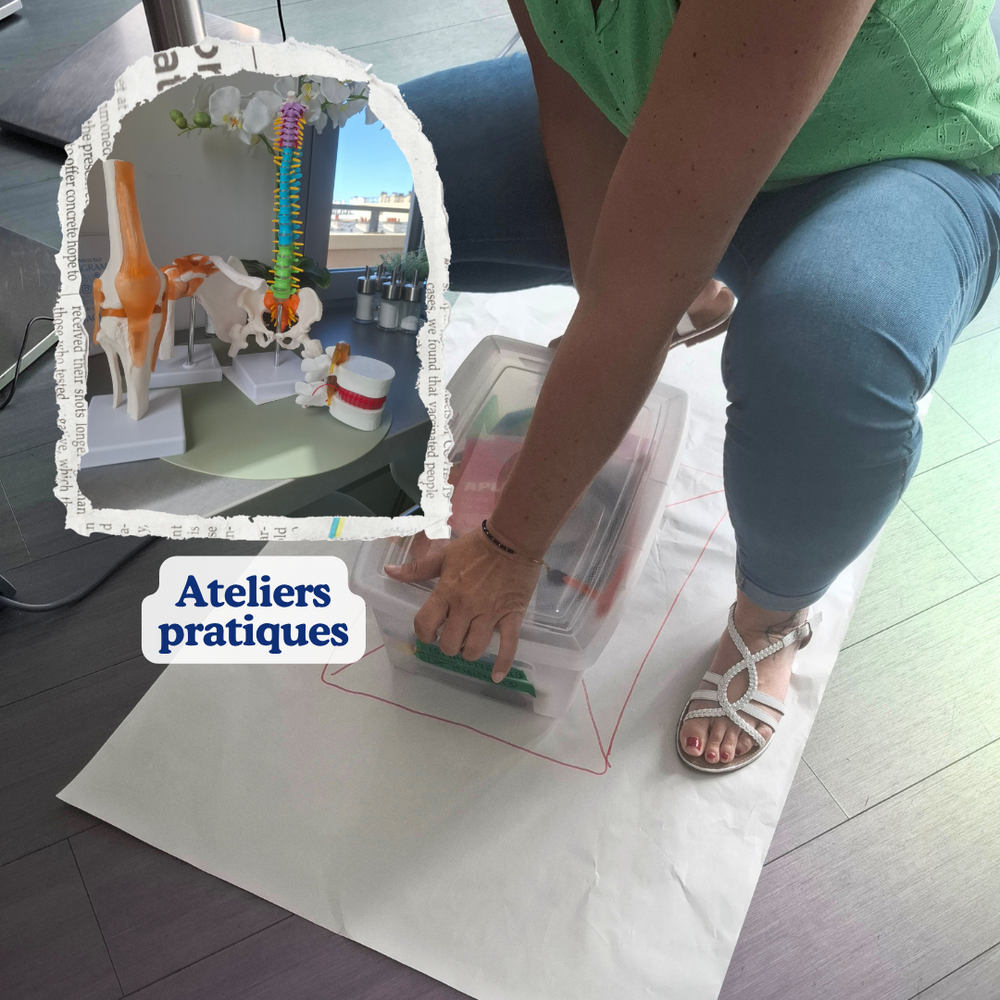 En action pendant la formation