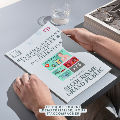 Secourisme Grand Public : 75 Aimants ludopédagogiques - Pack 7-en-1