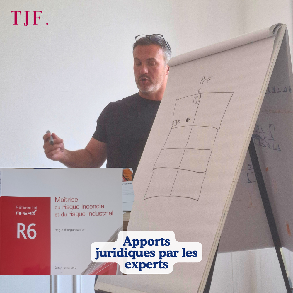 En action pendant la formation