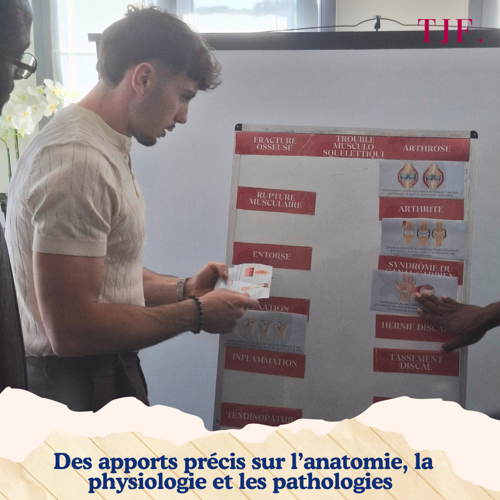 En action pendant la formation