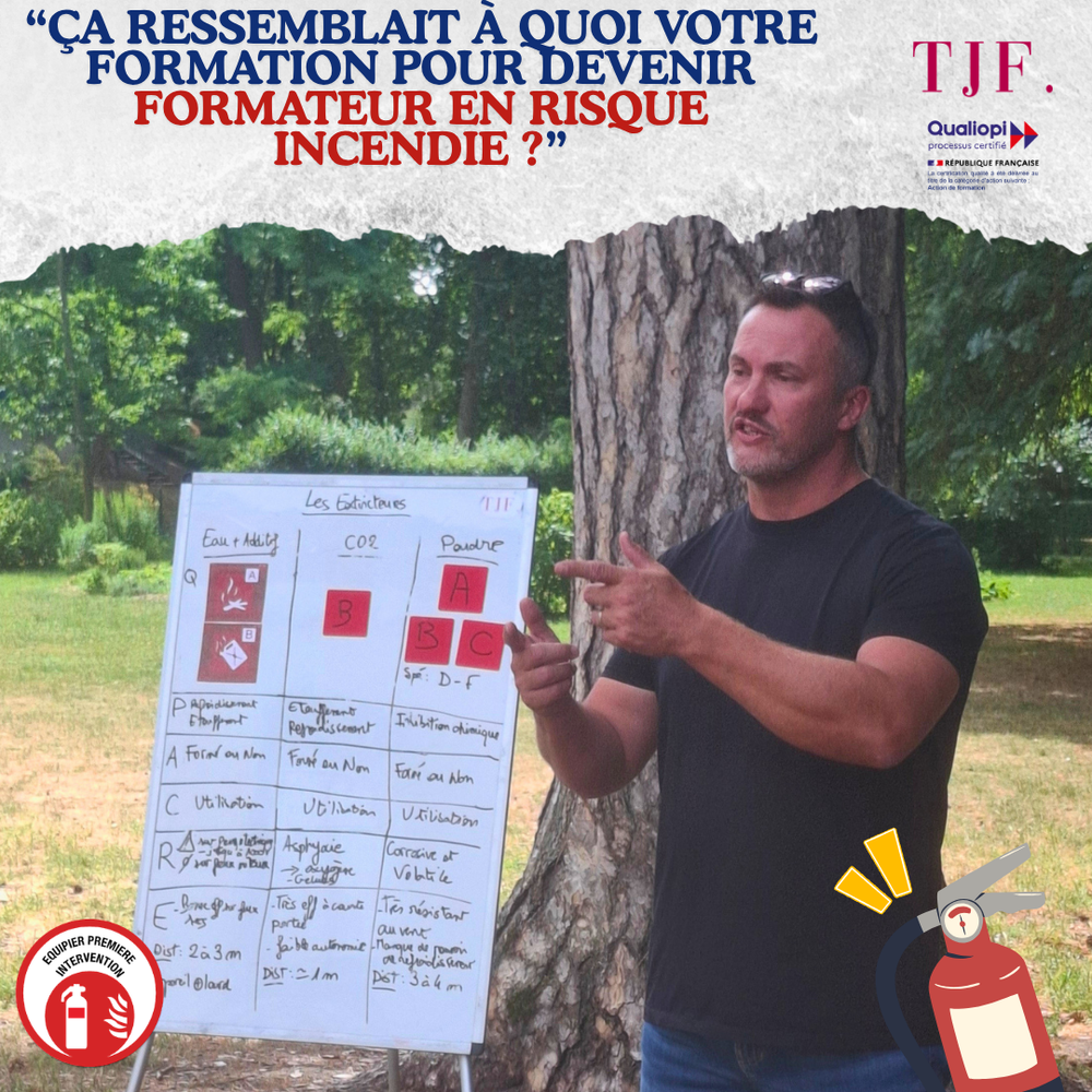 En action pendant la formation