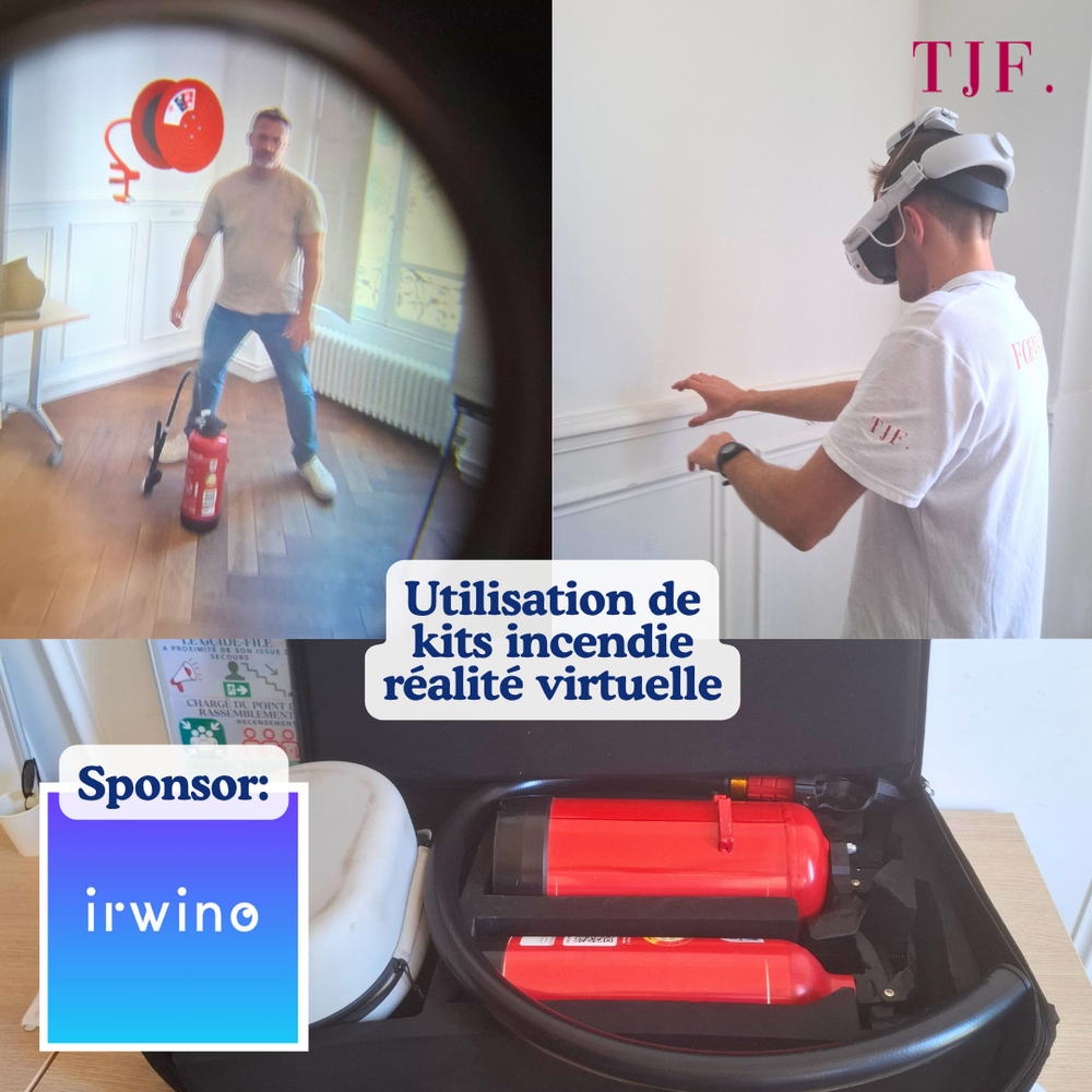 En action pendant la formation