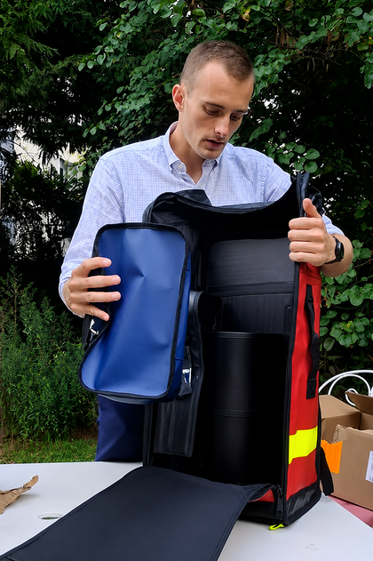 Sac Porte-Bouteille 02 : Sac de secours pour formations de secourisme en équipe (PSE, AFGSU, SUAP...) et interventions
