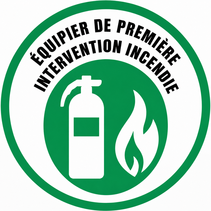 Equipier de Première Intervention Incendie - Guide-fille serre-file + Manipulation d'extincteur sur bac à feu