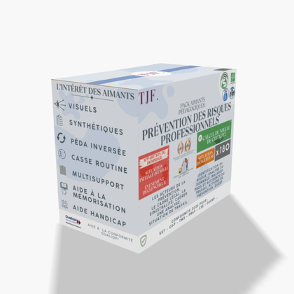 Prévention risques pros  : 180 Aimants ludopédagogiques - Pack 10-en-1