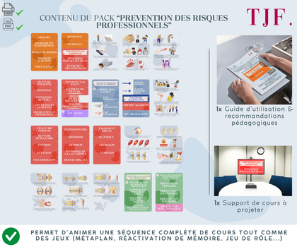 Prévention risques pros  : 180 Aimants ludopédagogiques - Pack 10-en-1